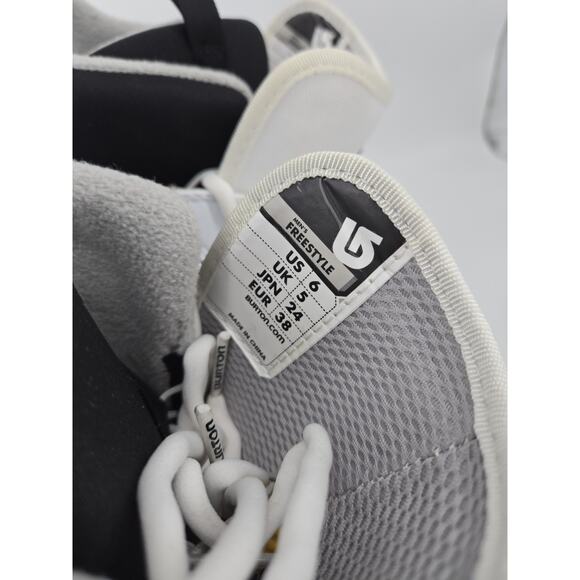 Burton Freestyle Imprint 2 White Blue Logo Mens Snowboarding Boots Mens Sz 6 main image 4